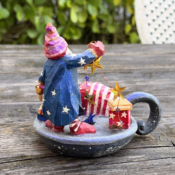 Pam Schifferl Midwest Cannon Falls Sandman Enchanted Winter's Eve Candle Holder - Picture 6 of 10